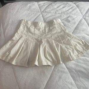 Cream tennis skirt